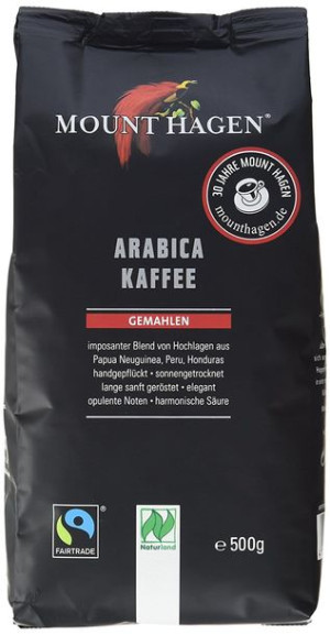 Kawa mielona arabica FAIR TRADE BIO 500 g Mount Hagen