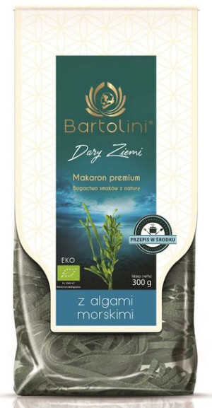 Makaron (semolinowy z algami morskimi) gniazda tagliatelle BIO 250 g Bartol