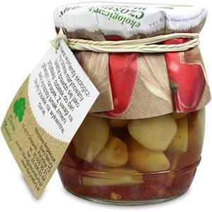 Czosnek marynowany z papryką BIO 190 g Dary Natury