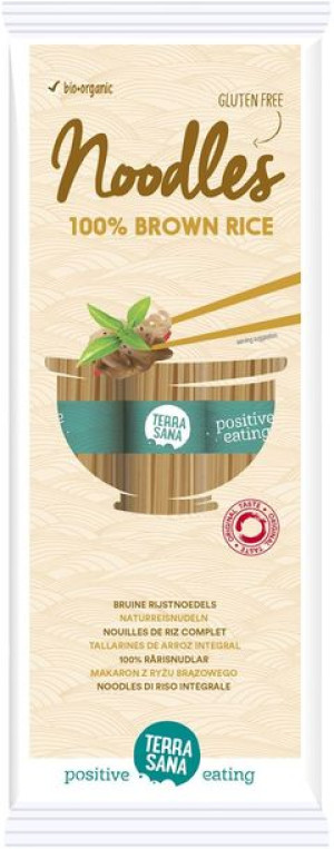 Makaron ryżowy razowy 100% bezglutenowy BIO BIO 250g Terrasana
