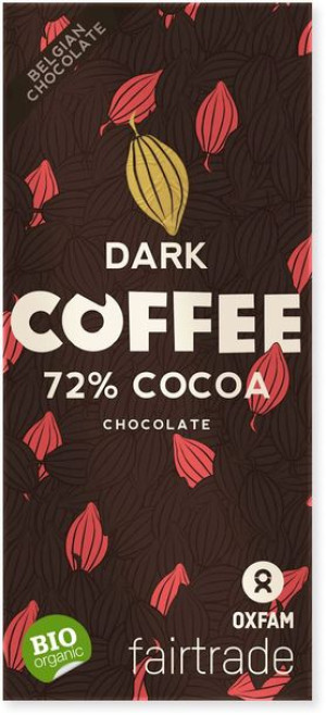 Czekolada gorzka z kawałkami kawy FAIR TRADE BIO 100g Oxfam