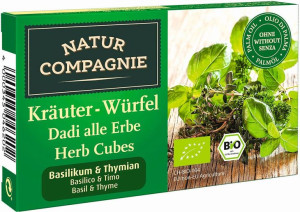 Bulion - kostki ziołowe z bazylią i tymiankiem BIO 80g Natur Compagnie