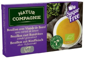 Bulion - kostki wołowe bez dodatku cukrów i drożdży BIO 80g Natur Compagnie
