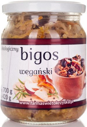 Bigos wegański bezglutenowy BIO 420g Farma Świętokrzyska