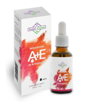Witamina A+E w kroplach (700mcg+ 12mg) 30ml Soul Farm