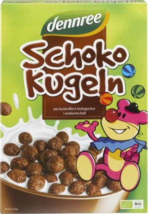Płatki śniadaniowe KULKI czekoladowe BIO 250g Dennree