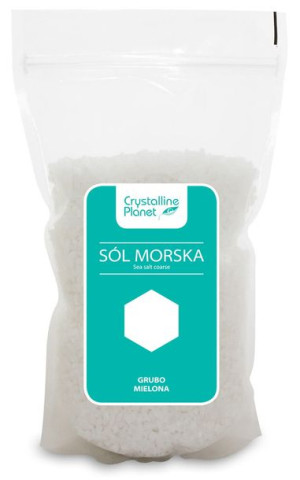 Sól morska grubo mielona 1kg Crystalline Planet