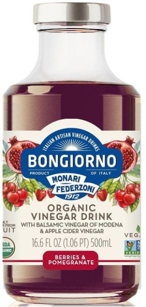 Napój o smaku OWOCÓW JAGODOWYCH z octem balsamicznym z modeny BIO 500ml Bon