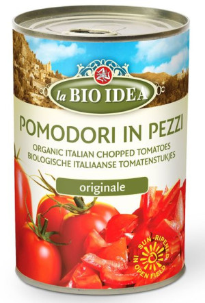 Pomidory krojone bez skóry (puszka) 400g La Bio Idea