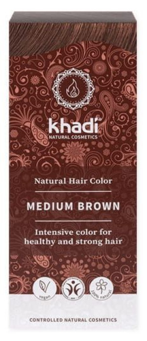 Henna ŚREDNI BRĄZ Khadi