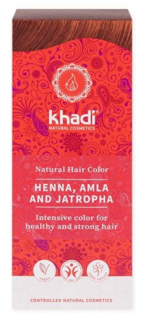 Henna naturalna Z AMLĄ I JATROPHĄ Khadi