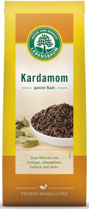 Kardamon całe ziarno BIO 50g Lebensbaum