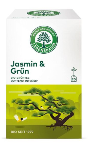 Herbata ZIELONA JAŚMINOWA ekspresowa BIO (20 x 1,5 g) 30 g Lebensbaum