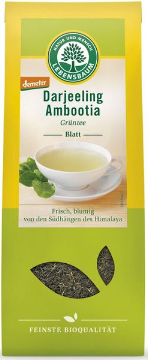Herbata zielona DARJEELING liściasta DEMETER BIO 50 g Lebensbaum