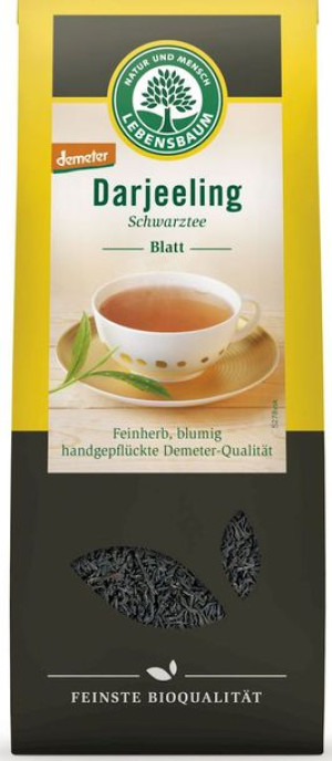 Herbata czarna DARJEELING liściasta DEMETER BIO 100 g Lebensbaum