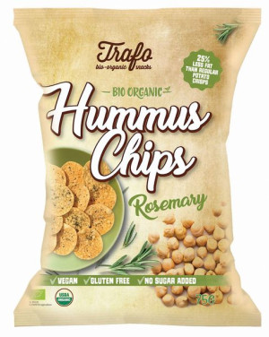 Chipsy z ciecierzycy Z ROZMARYNEM bezglutenowe BIO 75g Trafo