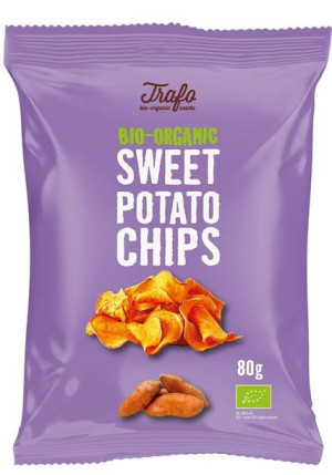Chipsy z batatów smażone na oleju słonecznikowym bezglutenowe BIO 80g Trafo