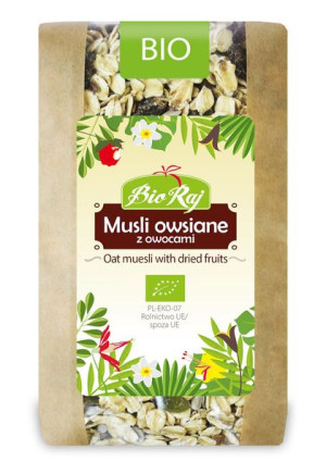 Musli owsiane z owocami BIO 300g Bio Raj