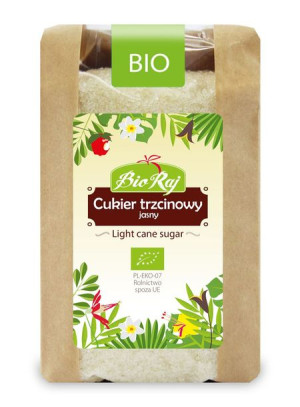 Cukier trzcinowy jasny BIO 500g Bio Raj