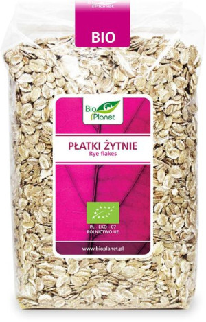 Płatki żytnie BIO 600 g Bio Planet