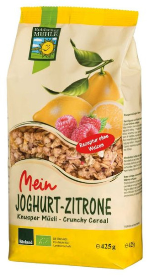 Crunchy jogurtowo-cytrynowe BIO 425g Bohlsener Muehle
