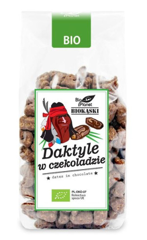 Daktyle w surowej czekoladzie BIO 250g Bio Planet