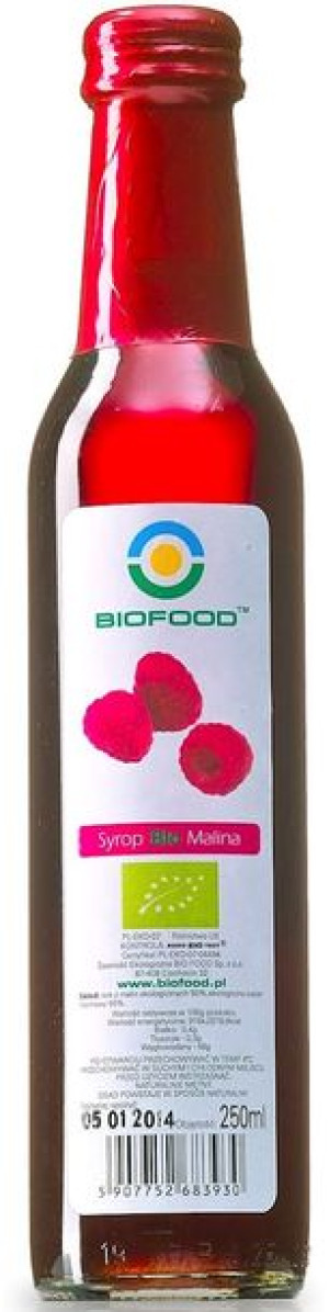 Syrop malinowy BIO 250ml Bio Food