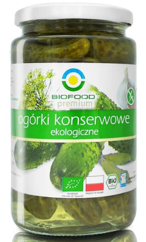 Ogórki konserwowe BIO 700g Bio Food