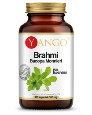 Brahmi (bakopa) - ekstrakt 50% bakozydów - 100 kaps Yango