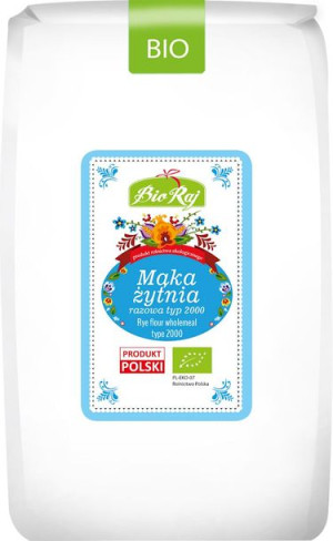 Mąka Żytnia Razowa Typ 2000 Bio 1 Kg - Bio Raj