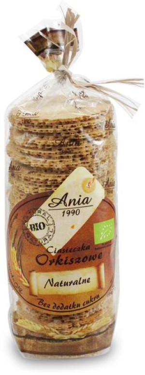 Ciasteczka orkiszowe naturalne bez dodatku cukrów BIO 120g Bio Ania