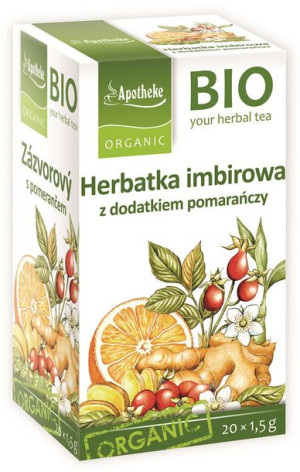 Herbatka IMBIR - POMARAŃCZA BIO 20x1,5g Apotheke