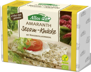 Pieczywo chrupkie amarantusowe z sezamem BIO 250g Allos