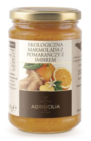 Marmolada z pomarańczy z imbirem BIO 360 g Agrisicilia