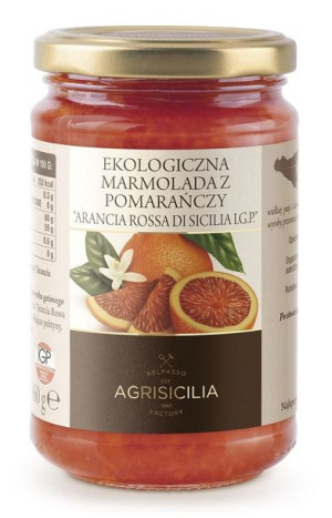 Marmolada z czerwonej pomarańczy BIO 360 g Agrisicilia