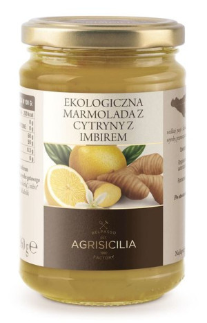 Marmolada z cytryn z imbirem BIO 360 g Agrisicilia