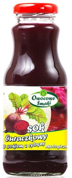 Sok z buraka z sokiem z cytryny BIO 250ml Owocowe smaki