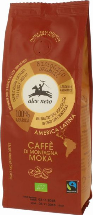 Kawa 100% MOKA FAIR TRADE BIO 250g Alce Nero