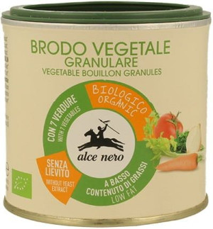 Bulion warzywny granulowany bezglutenowy BIO 120 g Alce Nero
