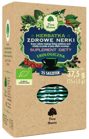 Herbatka ZDROWE NERKI BIO (25 x 1,5g) Dary Natury
