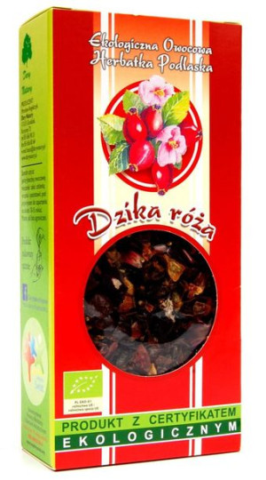 Herbatka z DZIKIEJ RÓŻY BIO 100g Dary Natury
