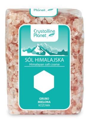 Sól himalajska różowa GRUBO MIELONA 600g Crystalline Planet