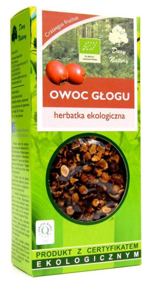 Herbatka OWOC GŁOGU BIO 100g Dary Natury