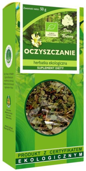 Herbatka OCZYSZCZENIE BIO 50g Dary Natury
