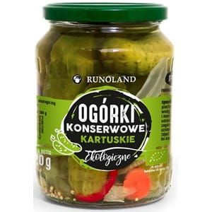 Ogórki konserwowe kartuskie BIO 670g Runoland