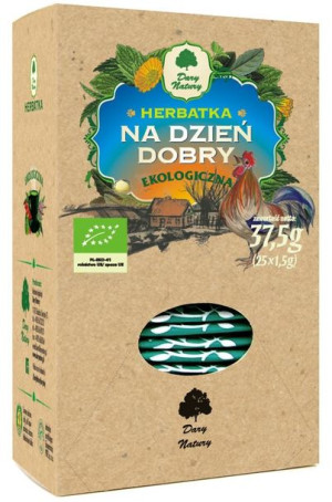 Herbatka NA DZIEŃ DOBRY BIO (25 x 1,5g) Dary Natury