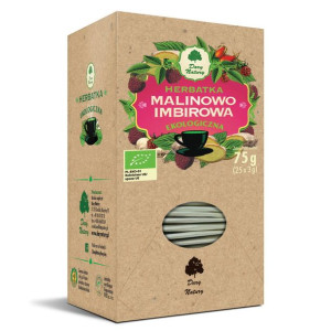 Herbatka MALINOWO-IMBIROWA BIO (25 x 3g) Dary Natury