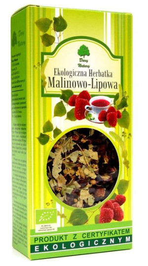Herbatka LIPOWO-MALINOWA BIO 80g Dary Natury