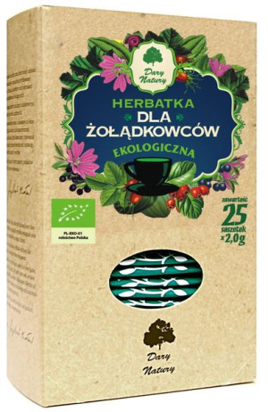 Herbatka DLA ŻOŁĄDKOWCÓW BIO (25 x 2g) Dary Natury