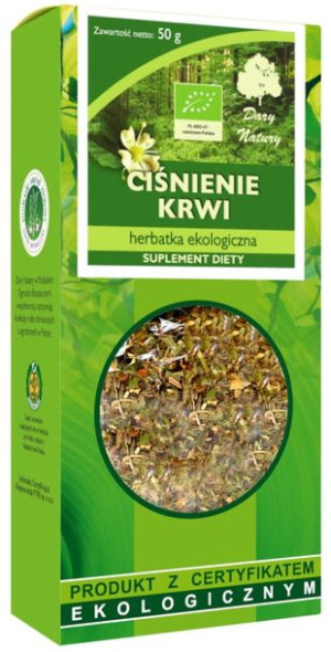 Herbatka CIŚNIENIE KRWI BIO 50g Dary Natury